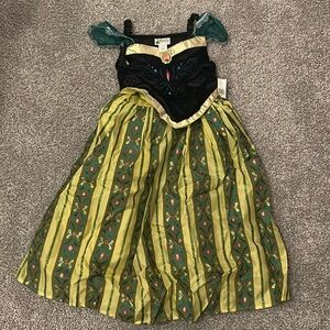 Disney Princess Anna Costume - Black, Green, Yellow